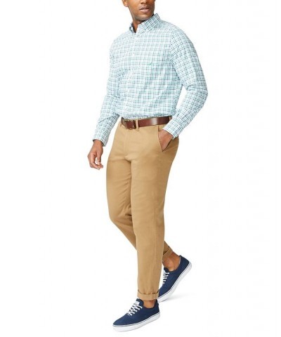 Men's Classic-Fit Long-Sleeve Gingham Poplin Shirt Green $27.30 Shirts