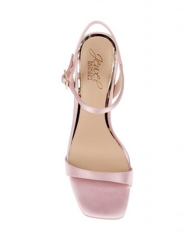 Women's Rayla Evening Sandals Pale Pink Satin $53.55 Shoes