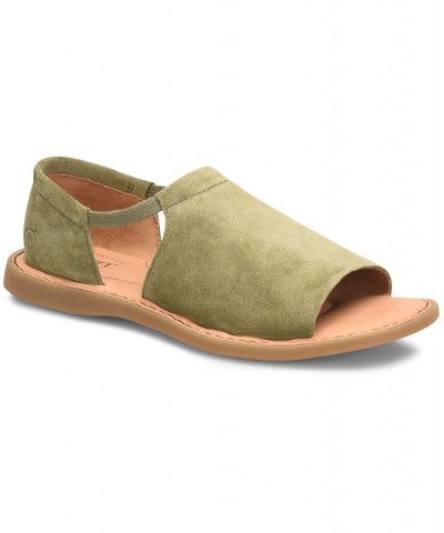 Women's Cove Modern Comfort Slip On Sandals Green $44.00 Shoes