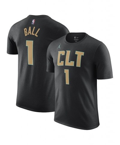 Men's Brand LaMelo Ball Black Charlotte Hornets 2022/23 City Edition Name and Number T-shirt $15.48 T-Shirts