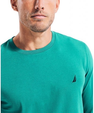 Men's J-Class Logo Classic-Fit Crew Long-Sleeve T-Shirt Parasail Green $16.10 T-Shirts