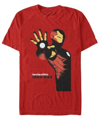 Marvel Men's Invincible Iron Man Poster, Short Sleeve T-shirt Red $14.35 T-Shirts