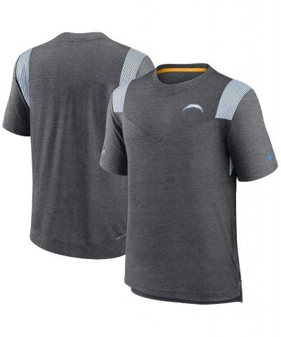 Men's Heather Charcoal Los Angeles Chargers Sideline Tonal Logo Performance Player T-shirt $28.00 T-Shirts