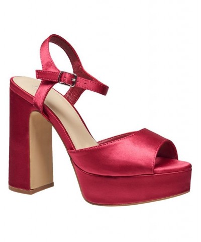 Women's Harbour Platform Sandals Pink $49.98 Shoes