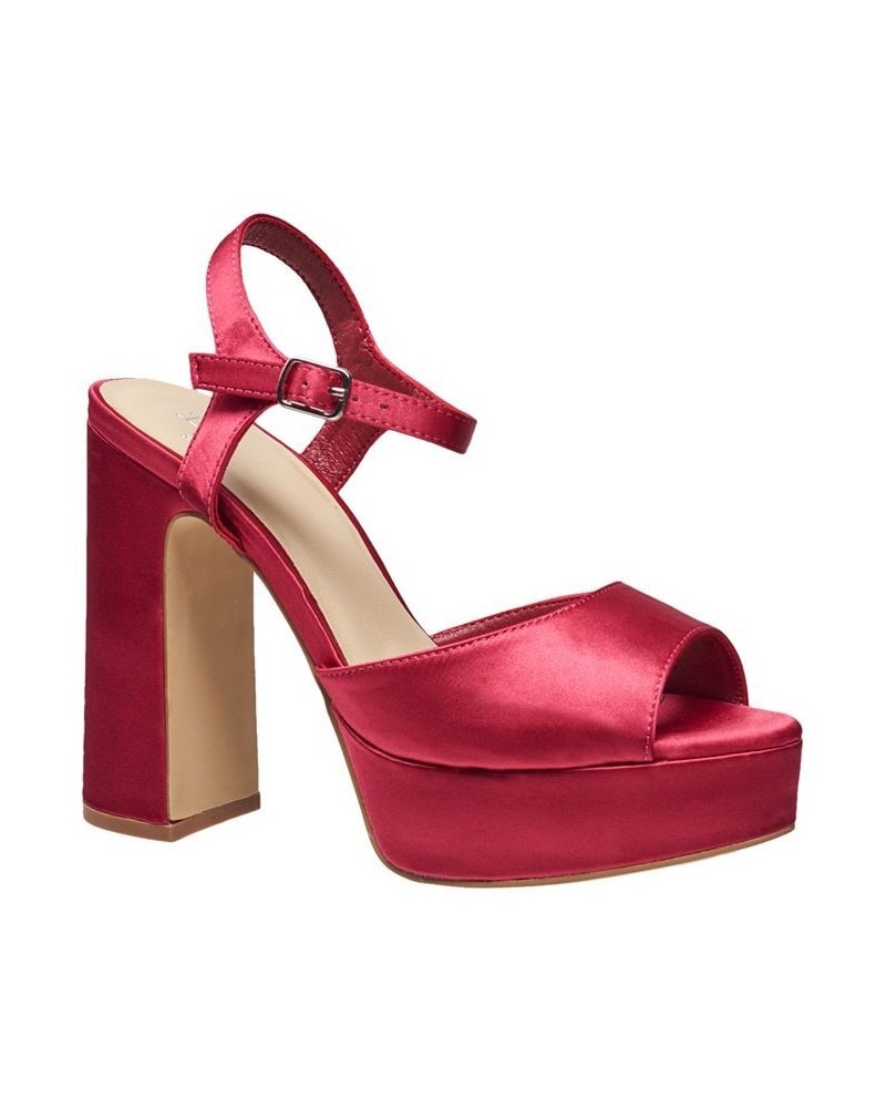 Women's Harbour Platform Sandals Pink $49.98 Shoes