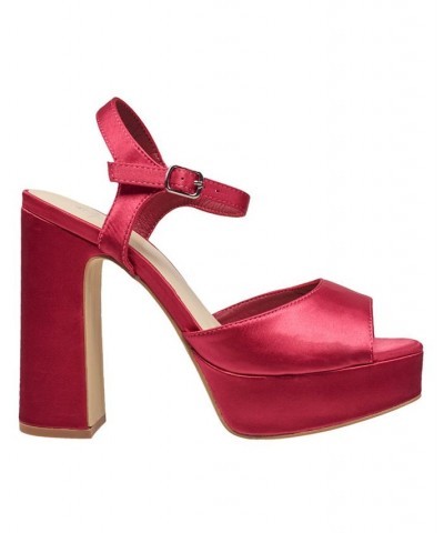 Women's Harbour Platform Sandals Pink $49.98 Shoes