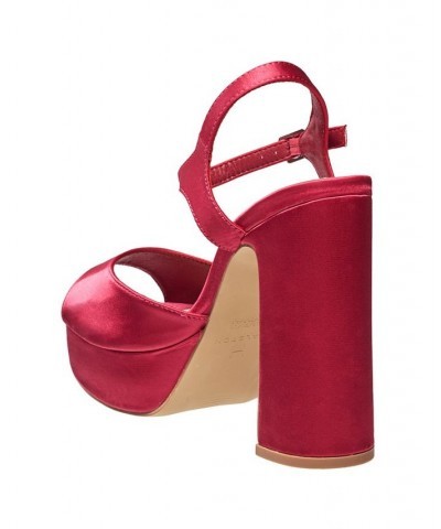 Women's Harbour Platform Sandals Pink $49.98 Shoes