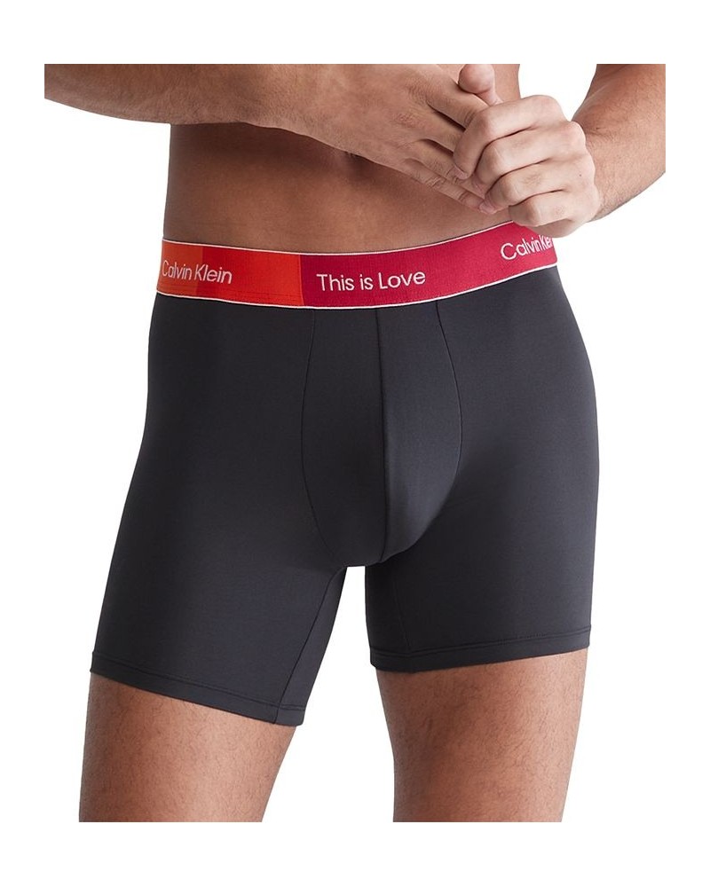 Men's Pride This Is Love Boxer Briefs Black $20.52 Underwear