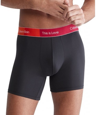 Men's Pride This Is Love Boxer Briefs Black $20.52 Underwear