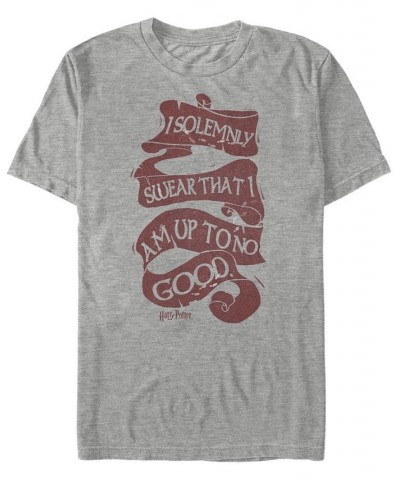 Men's Solemnly Swear Short Sleeve Crew T-shirt Gray $20.29 T-Shirts