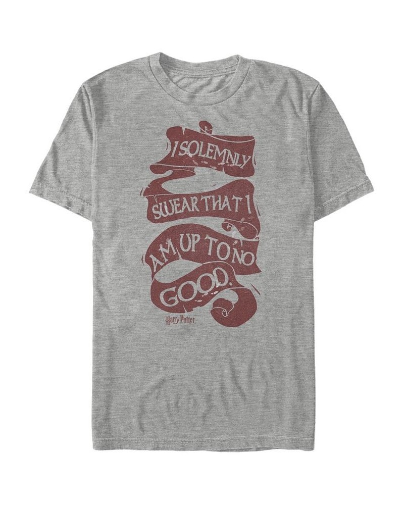 Men's Solemnly Swear Short Sleeve Crew T-shirt Gray $20.29 T-Shirts