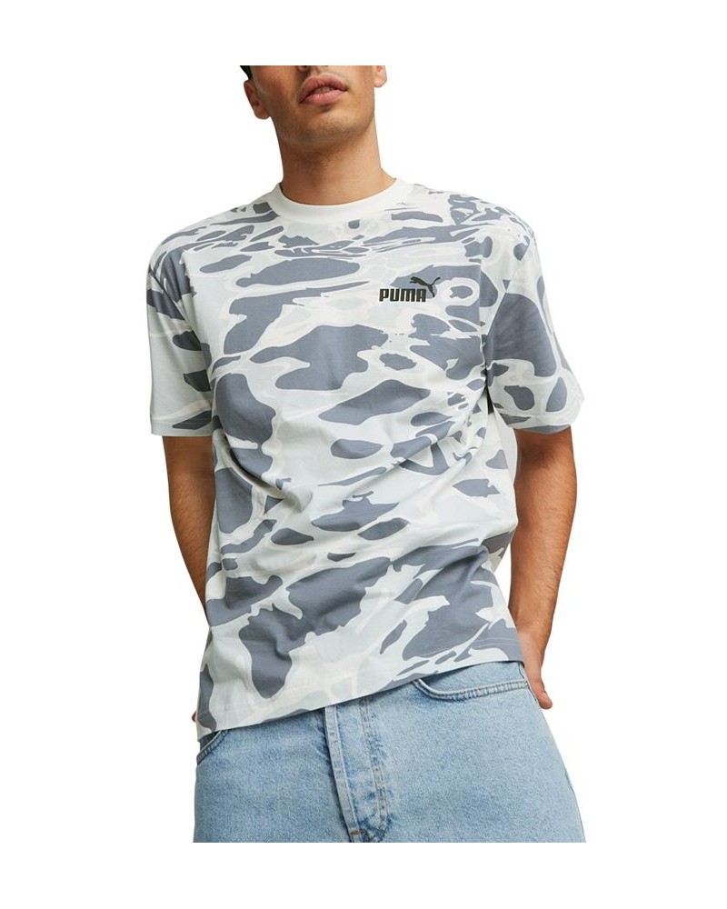 Men's Splash Abstract-Print T-Shirt Black $18.40 T-Shirts