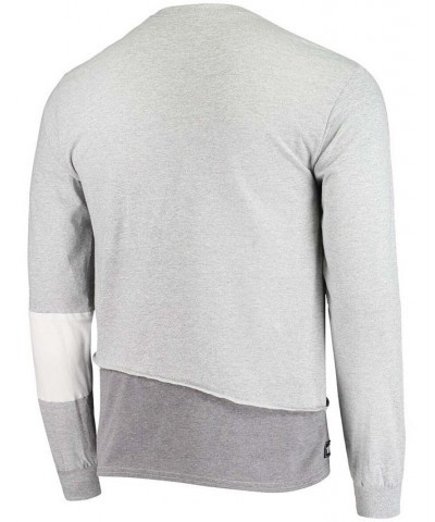 Men's Gray Tennessee Titans Angle Long Sleeve T-shirt $27.30 T-Shirts