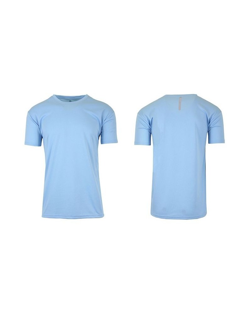 Men's Short Sleeve Moisture-Wicking Quick Dry Performance Tee Baby Blue $15.40 T-Shirts