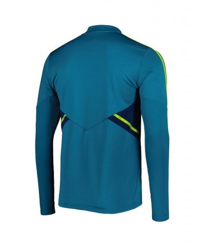 Men's Teal Juventus Team Training AEROREADY Quarter-Zip Top $46.79 Tops