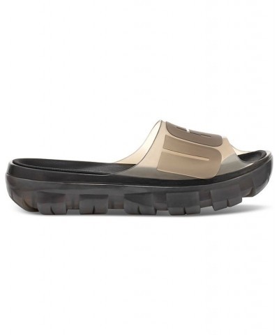 Women's Jella Clear Slide Sandals Yellow $43.00 Shoes