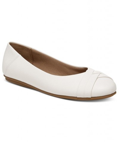 Women's Sennette Crisscross Ballet Flats Ivory/Cream $29.89 Shoes