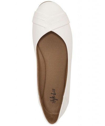 Women's Sennette Crisscross Ballet Flats Ivory/Cream $29.89 Shoes