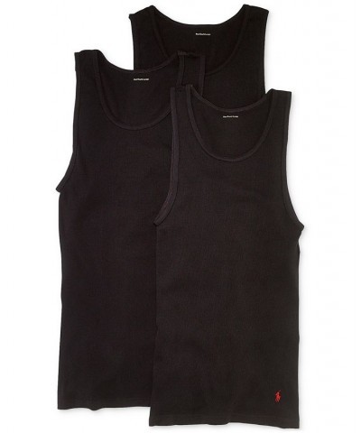 Men's Classic-Fit Tank Top, 3-Pack Black $31.90 Undershirt