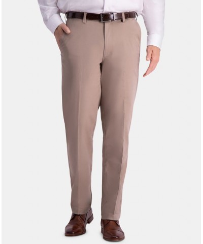 Men's Premium Comfort Khaki Classic-Fit 2-Way Stretch Wrinkle Resistant Flat Front Stretch Casual Pants Tan/Beige $22.00 Pants