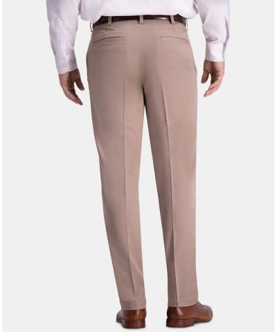 Men's Premium Comfort Khaki Classic-Fit 2-Way Stretch Wrinkle Resistant Flat Front Stretch Casual Pants Tan/Beige $22.00 Pants