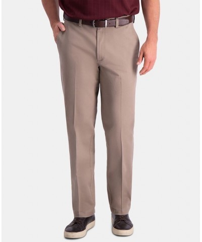 Men's Premium Comfort Khaki Classic-Fit 2-Way Stretch Wrinkle Resistant Flat Front Stretch Casual Pants Tan/Beige $22.00 Pants