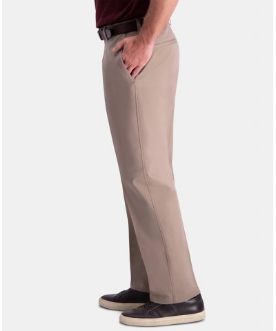 Men's Premium Comfort Khaki Classic-Fit 2-Way Stretch Wrinkle Resistant Flat Front Stretch Casual Pants Tan/Beige $22.00 Pants