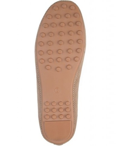 Women's Halsey Perforated Loafers Taupe $42.39 Shoes