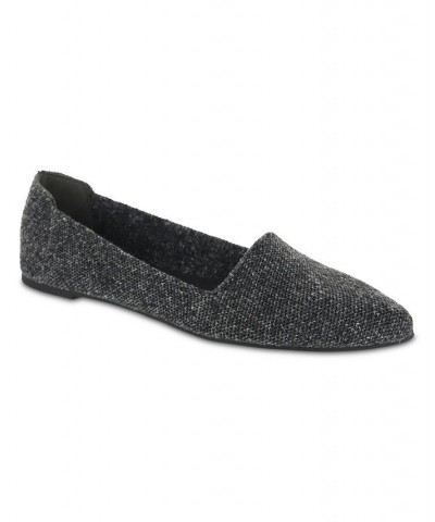 Women's Corrine Pointed Toe Flat Gray $33.60 Shoes