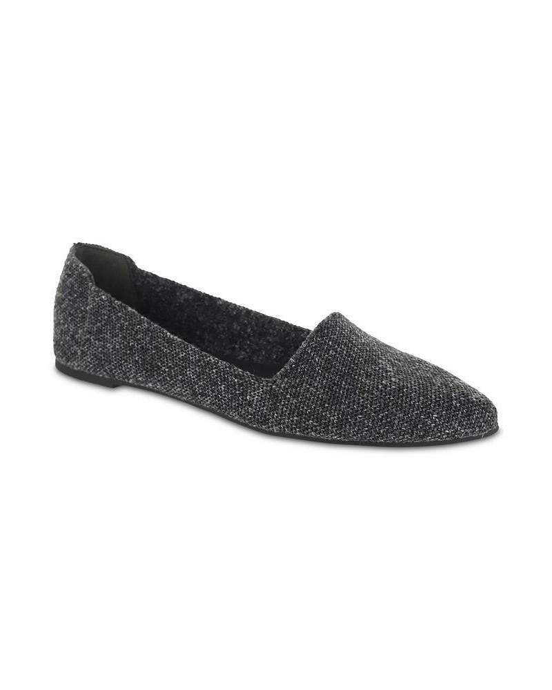 Women's Corrine Pointed Toe Flat Gray $33.60 Shoes