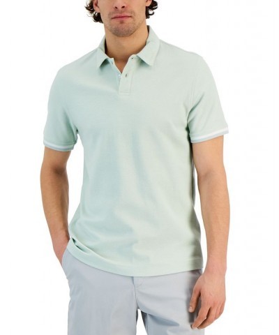 Men's Regular-Fit Tipped Polo Shirt PD07 $12.75 Polo Shirts