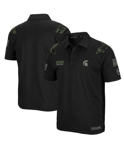 Men's Black Michigan State Spartans OHT Military-Inspired Appreciation Sierra Polo Shirt $28.20 Polo Shirts