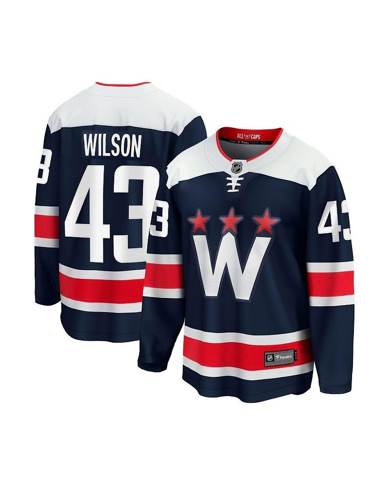 Men's Branded Tom Wilson Navy Washington Capitals 2020/21 Alternate Premier Breakaway Player Jersey $75.85 Jersey