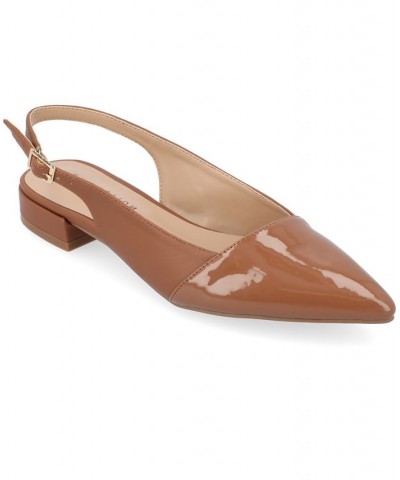 Women's Bertie Two-Tone Flat Brown $39.90 Shoes