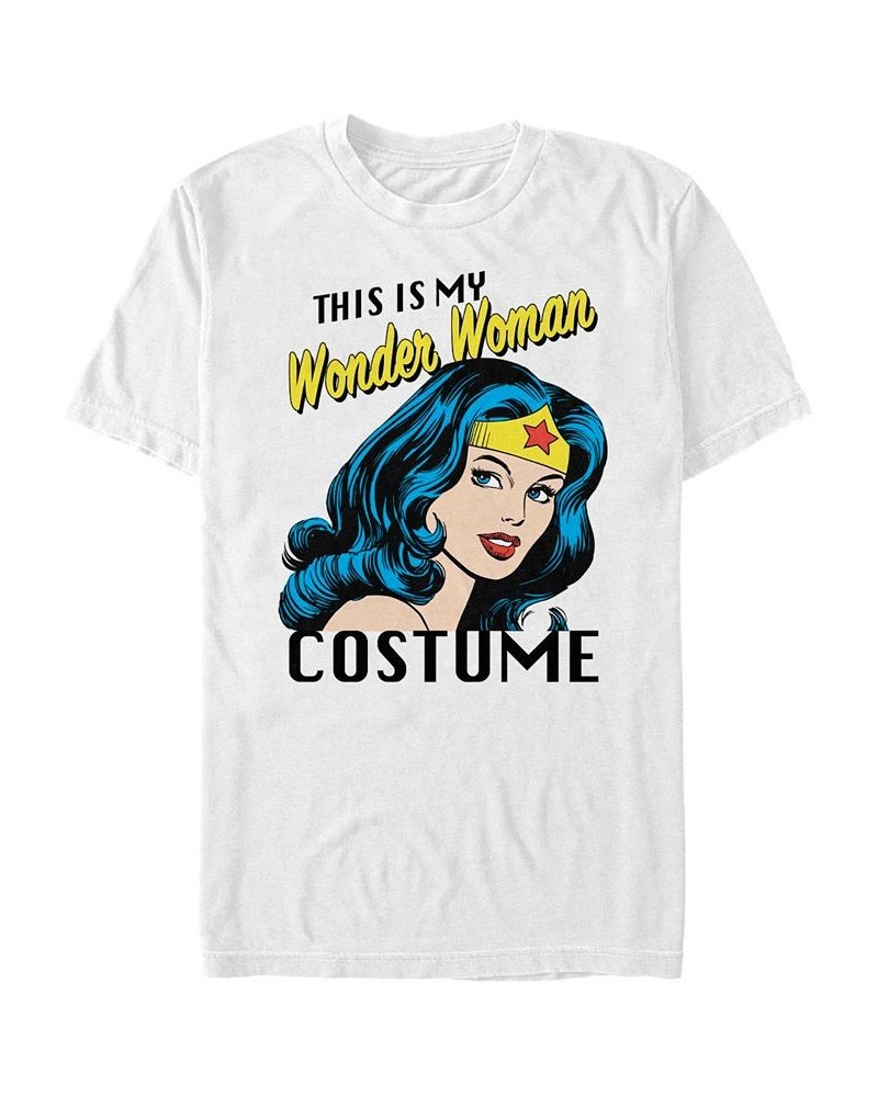 Wonder Woman Wonder Costume Men's Short Sleeve T-shirt White $14.00 T-Shirts