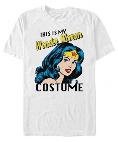 Wonder Woman Wonder Costume Men's Short Sleeve T-shirt White $14.00 T-Shirts