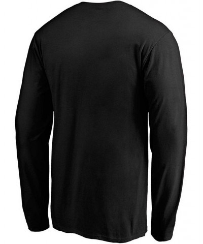 Men's Black Seattle Kraken Victory Arch Long Sleeve T-shirt $16.32 T-Shirts