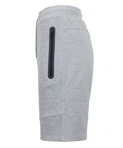 Men's Slim Fit Tech Fleece Performance Active Jogger Shorts Heather Gray $18.36 Shorts