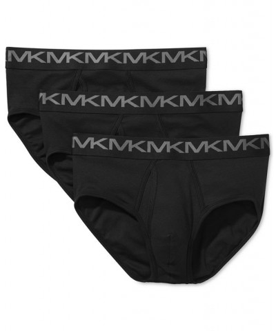 Men's 3-Pk. Stretch Factor Low-Rise Briefs Black $32.45 Underwear