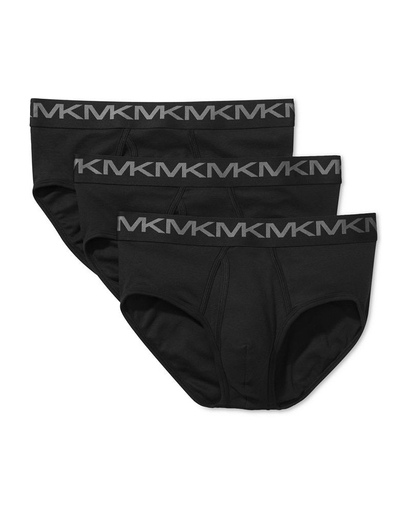 Men's 3-Pk. Stretch Factor Low-Rise Briefs Black $32.45 Underwear