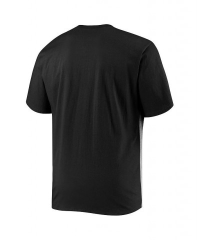 Men's Black, Heathered Gray Chicago White Sox Big & Tall Colorblock T-shirt $32.99 T-Shirts