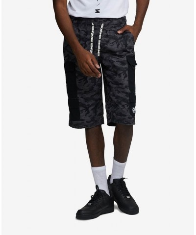 Men's Contrast Cargo Shorts White $31.28 Shorts