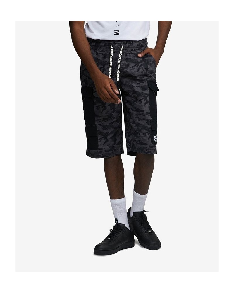 Men's Contrast Cargo Shorts White $31.28 Shorts