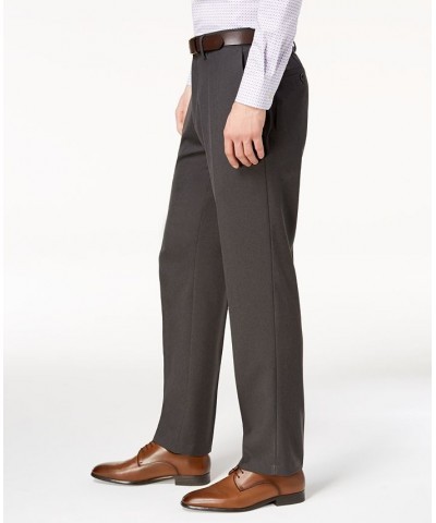 Men's Modern-Fit Micro-Check Dress Pants Charcoal $19.68 Pants