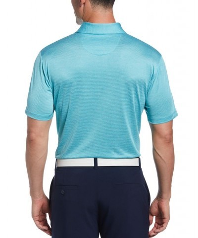 Men's Space Dye Texture Golf Polo Shirt Blue $20.50 Polo Shirts