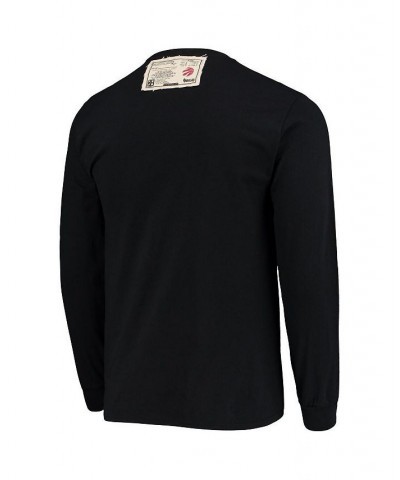 Men's Black Toronto Raptors Wordmark Long Sleeve T-shirt $18.92 T-Shirts