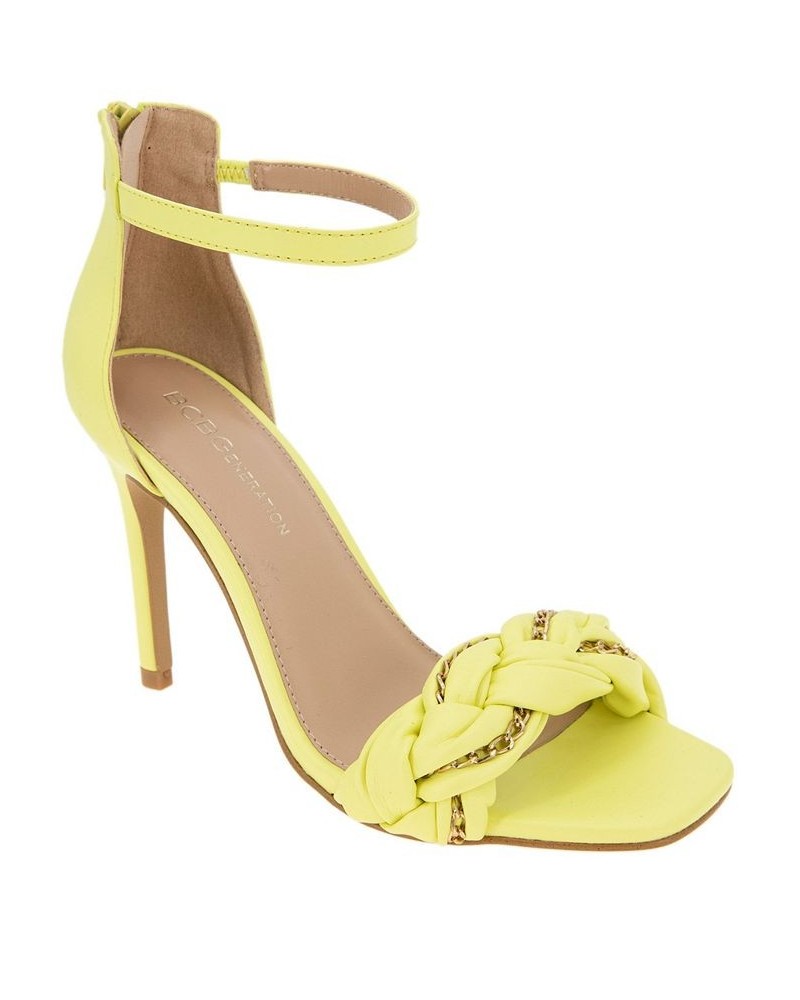 Women's Isabel Braided Sandal Yellow $55.93 Shoes