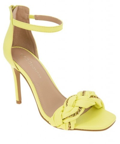 Women's Isabel Braided Sandal Yellow $55.93 Shoes