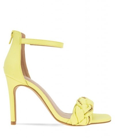 Women's Isabel Braided Sandal Yellow $55.93 Shoes