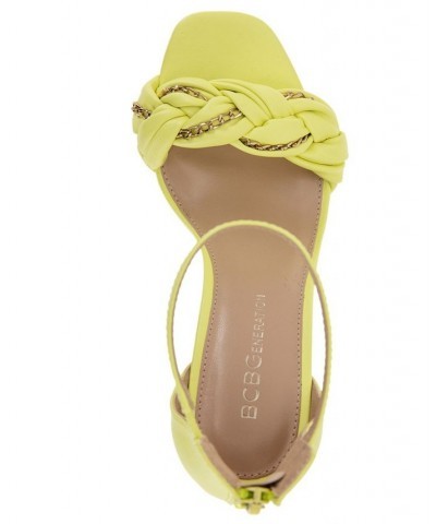 Women's Isabel Braided Sandal Yellow $55.93 Shoes